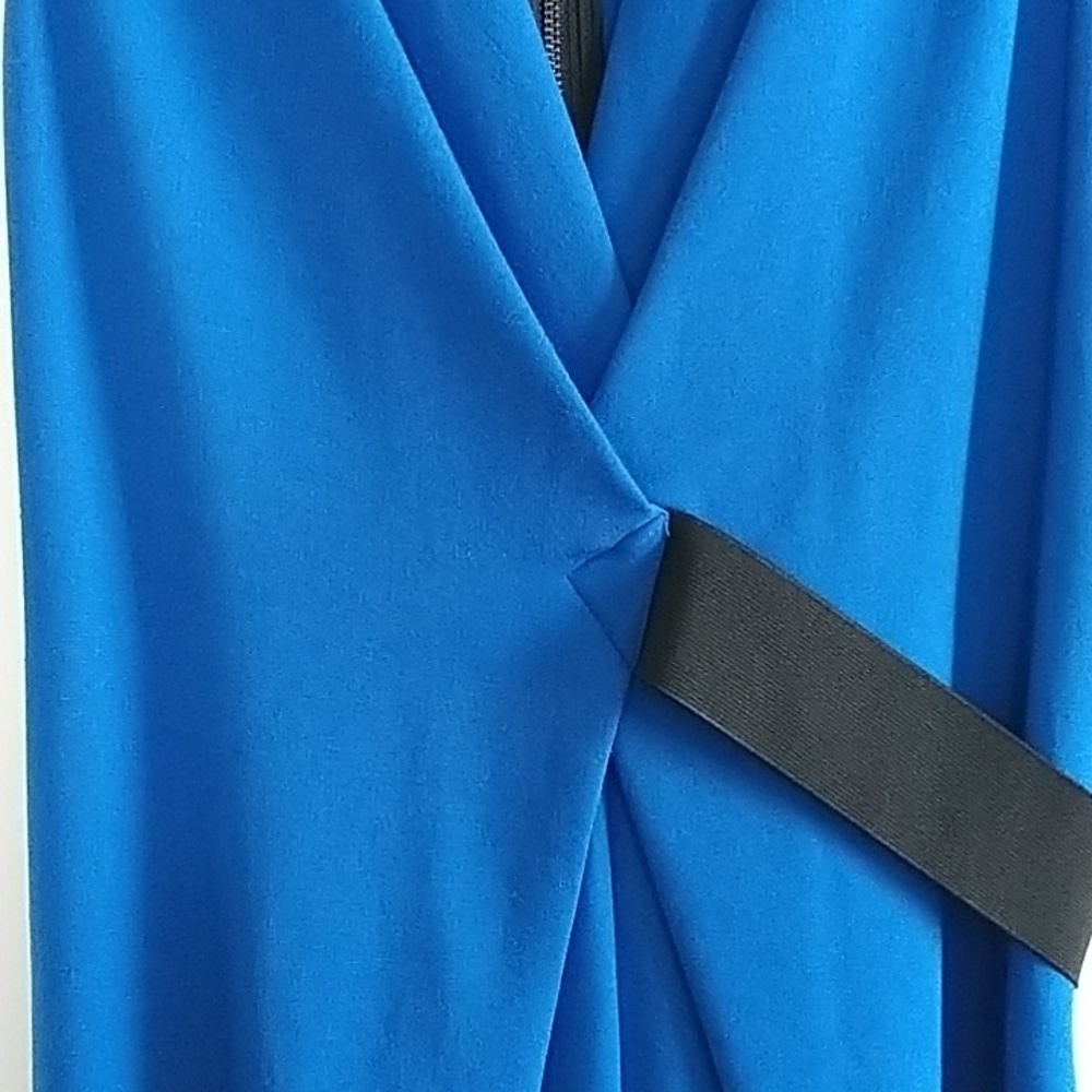 Kenneth Cole Blue Samantha Sheath Dress M - Picture 8 of 9